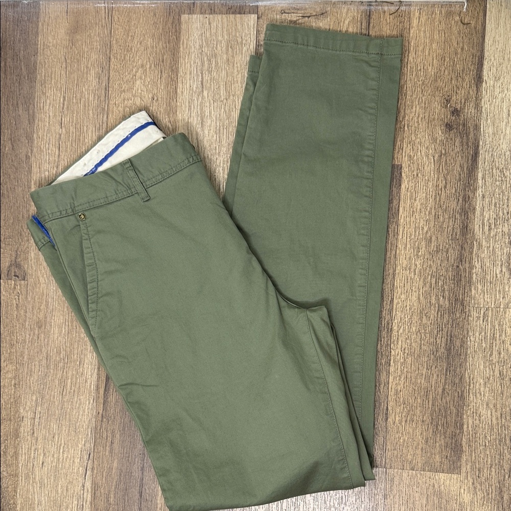 Scotch & Soda Green Straight Leg Pants